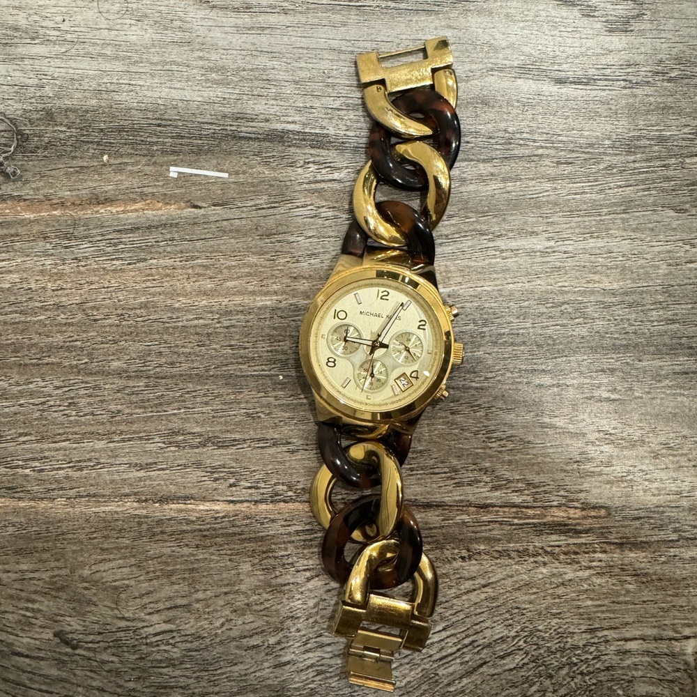 Two Tone Michael Kors Wrislet Watch